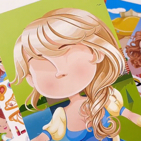 Småbarns klistermärkesbok för pojkar och flickor