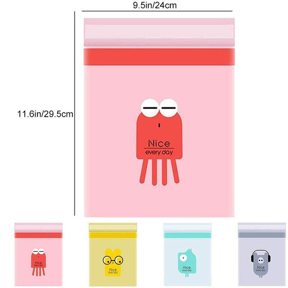 Biologiskt nedbrytbara självhäftande rengöringspåsar