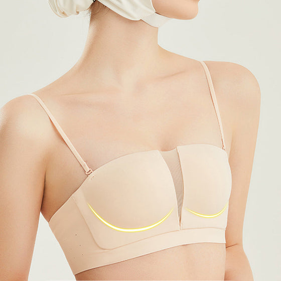 Anti-slip 3D lyftande och samlande sömlös bh