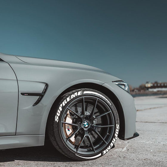 3D stereo Ljusande däckklistermärke