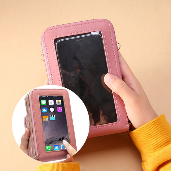 Pekskärms multifunktionell axelhandväska