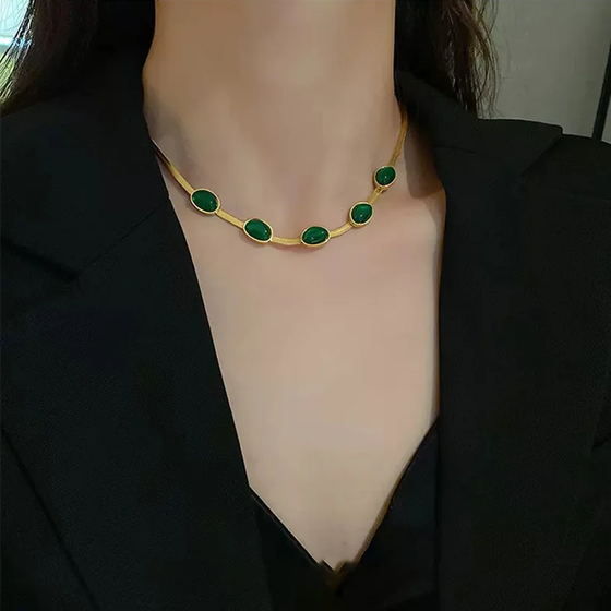 Emerald Halsband Armband