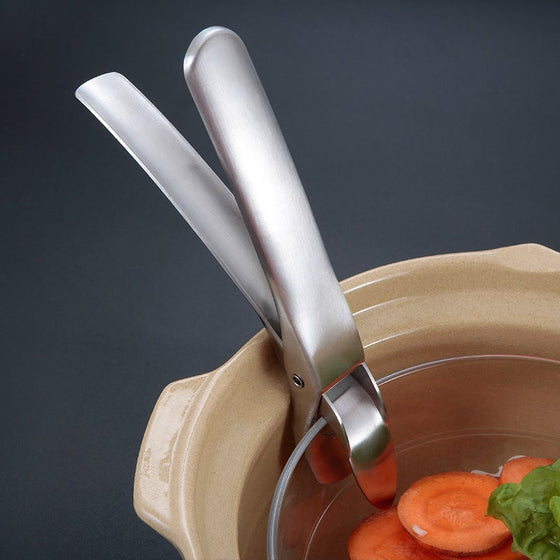 Rostfritt stål tång för kokplattor