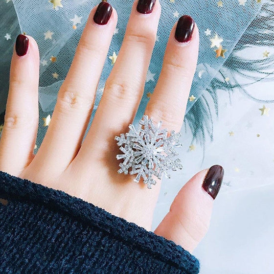 Dubbellager roterbar snöflinga öppen ring