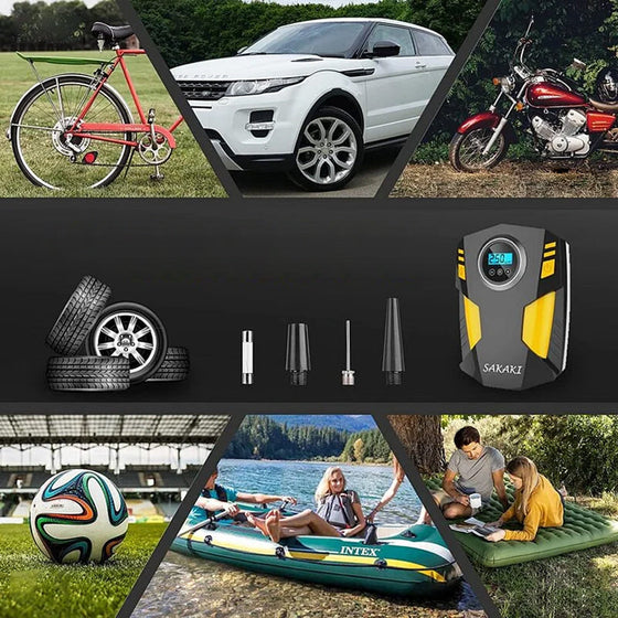 Bärbar digital display luftpump