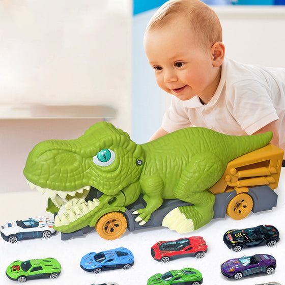 Bilätande dinosaurielastbil