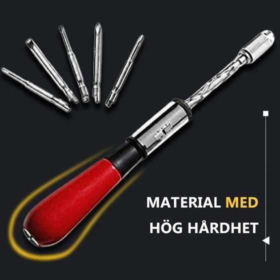 Automatisk Spiralspärrskruvmejselsats