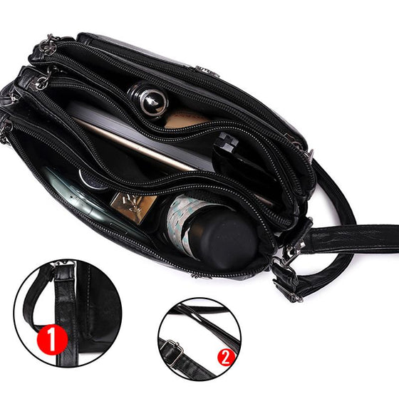 Ny liten kvinnlig axelväska i PU-läder