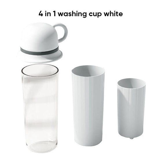 3 i 1 bärbar munsköljningskopp hemma-tandborstkopp
