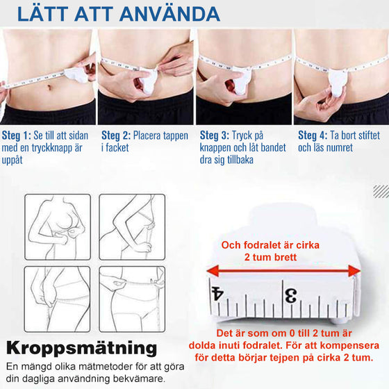 Automatisk rullband tejp omkrets mätningslinjal