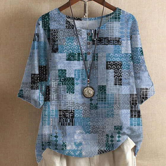 Kortärmad T-shirt med tryck