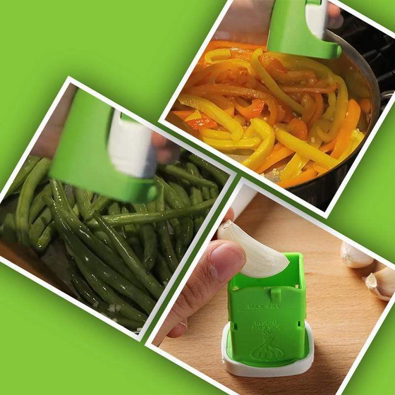 Multifunktionell vitlökspress