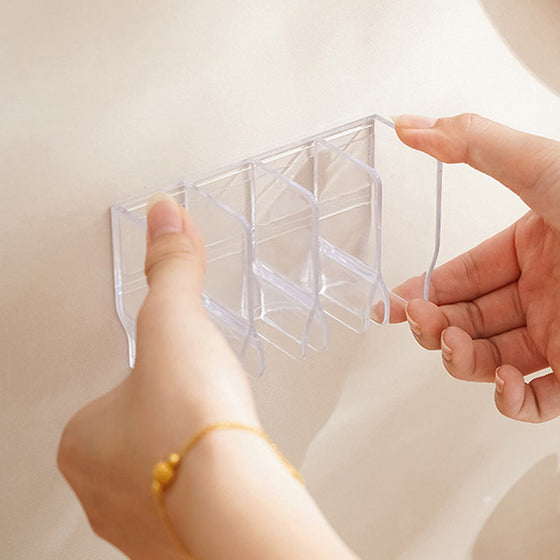 Väggmonterad organisatörshylla för hudvårdsprodukter