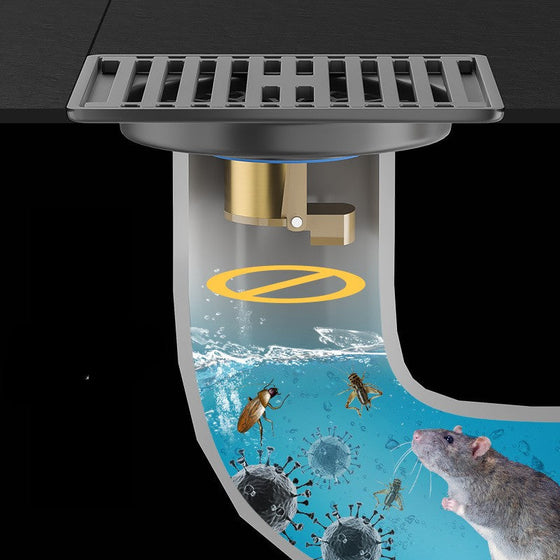 Envägs avlastningsventil Badrumsgolvbrunn