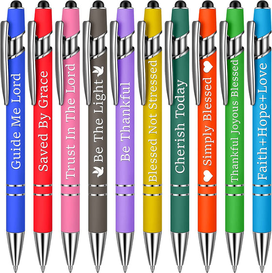 Roliga Kontorspennor (10 ST/Svart Bläck)