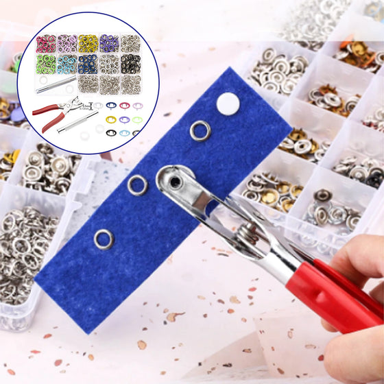 Metall Snäppknapp Set | Flera färger