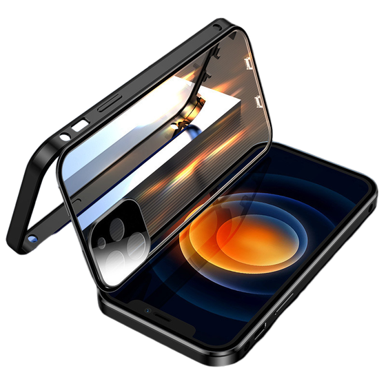 Dubbelsidigt iPhone-fodral med spänne