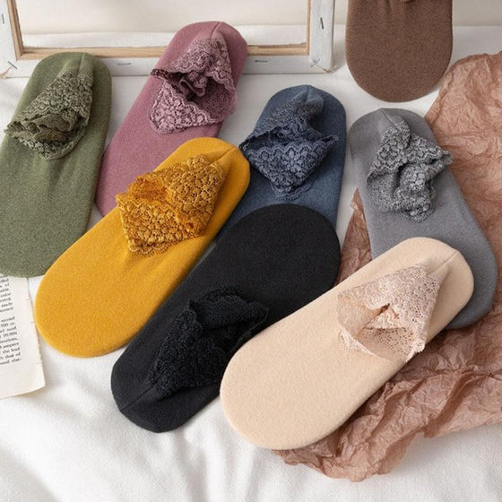 Nya mode Spetsvärmare Strumpor