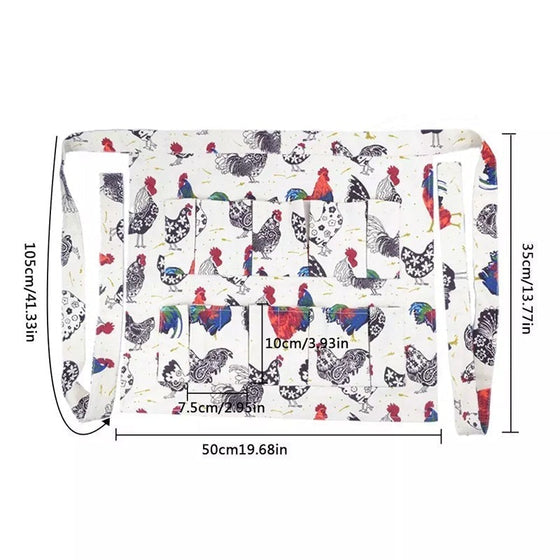 Multi-pocket ägg skördar arbetsförkläden