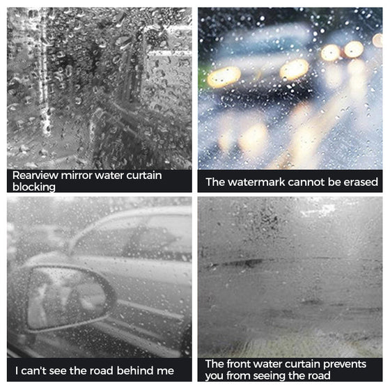 Regntätt medel för bilglas