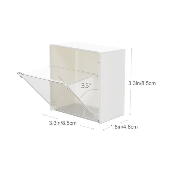 Väggmonterad clamshell förvaringslåda