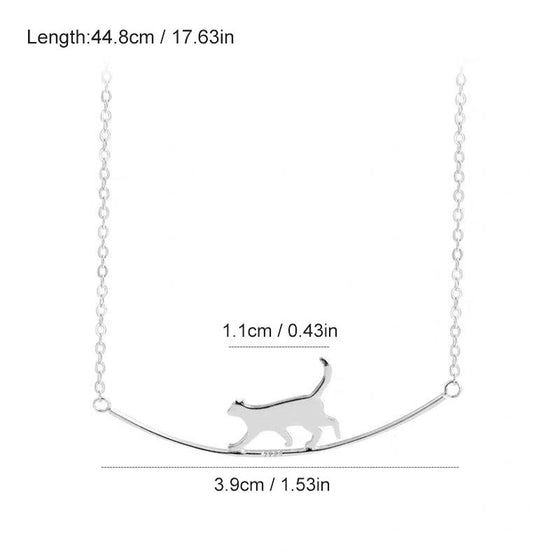 Cute walking cat halsband