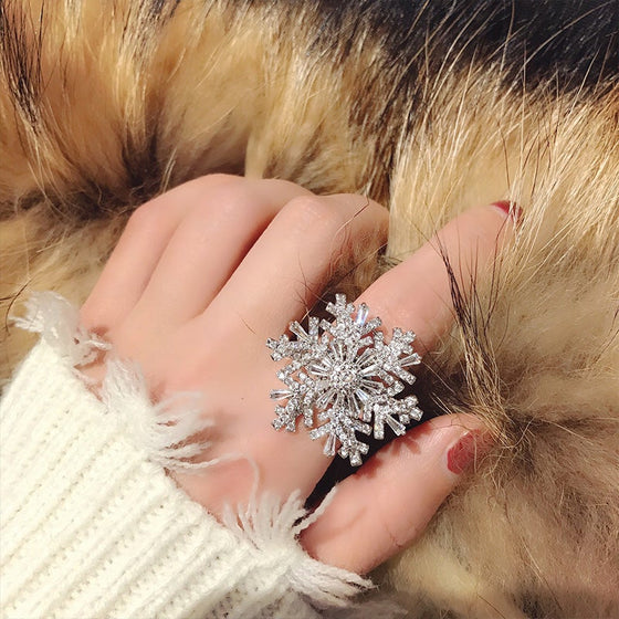 Dubbellager roterbar snöflinga öppen ring