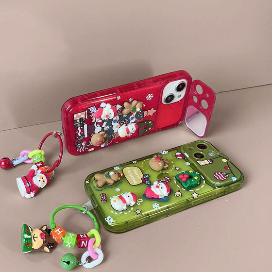 Julgran-ängel iPhone-skal med spegel