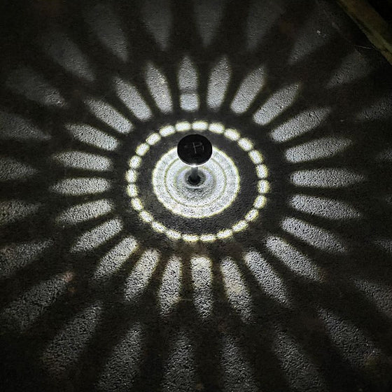 Soldriven färgglad utomhusbelysning