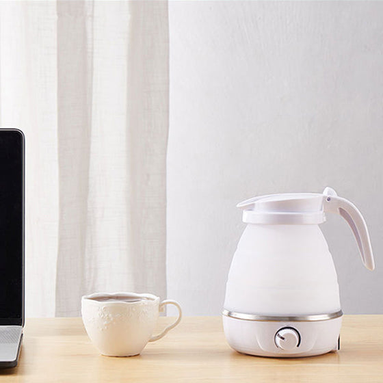 Justerbart temperaturfällbart elektriskt vattenkokare i silikon