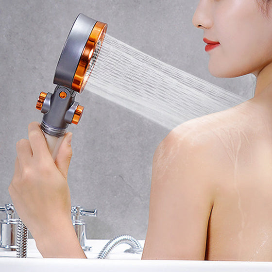 Dubbelsidigt trycksatt vattenreningsduschhuvud