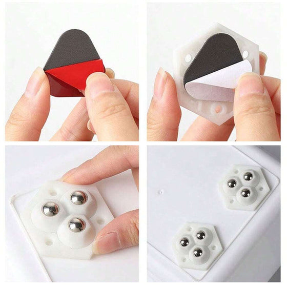 360° roterande treklots hjul