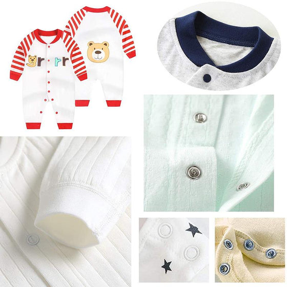 Knappar i metall med tryckknapp för fästelement