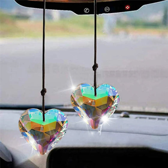 Suncatcher Prism Hantverk hängande hjärta