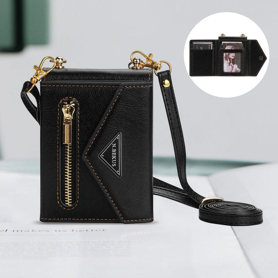 Vikbart telefonfodral med förvaring