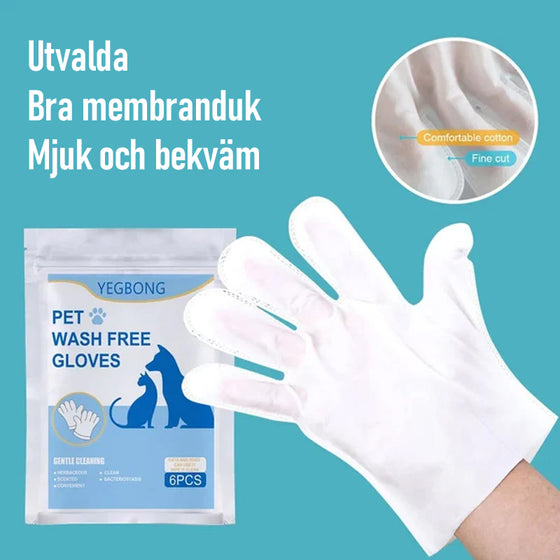 Handskar för husdjursvård