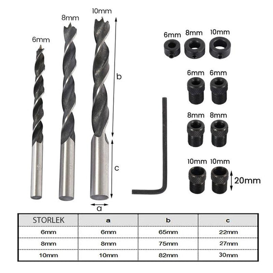 Borrstöd 15 ° vinkel