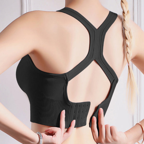 Push up trådlös sport-bh