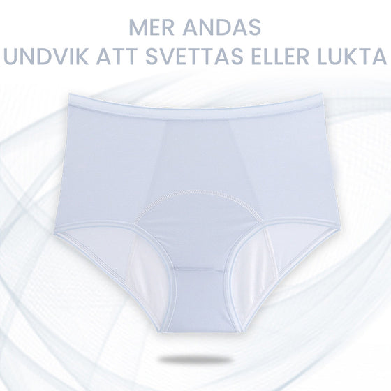 Hög midja andningsbara läckagesäkra trosor