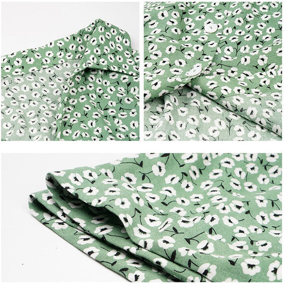 Casual strandklänning med blommigt tryck