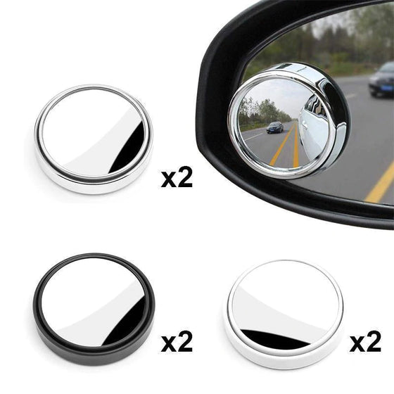 Justerbara bilspeglar för döda vinklar