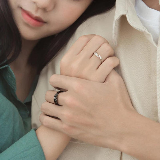 Ängel och demon par ringer