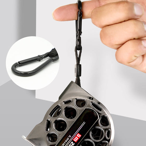 Indragbar metrisk linjal i rostfritt stål