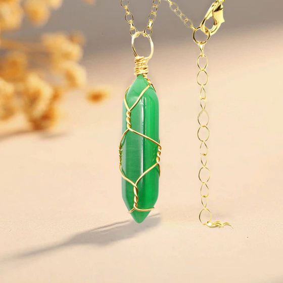 Hexagonal kristalltrådshänge