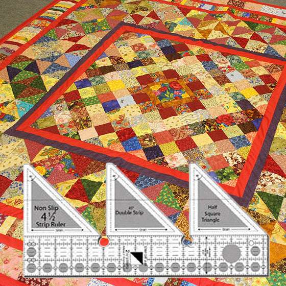 45° graders dubbelremsad linjal