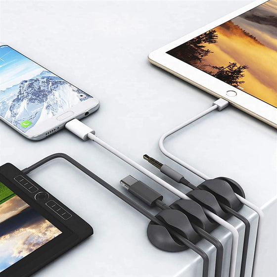 Kabelskyddssats med kabelklämmor (10 stycken)