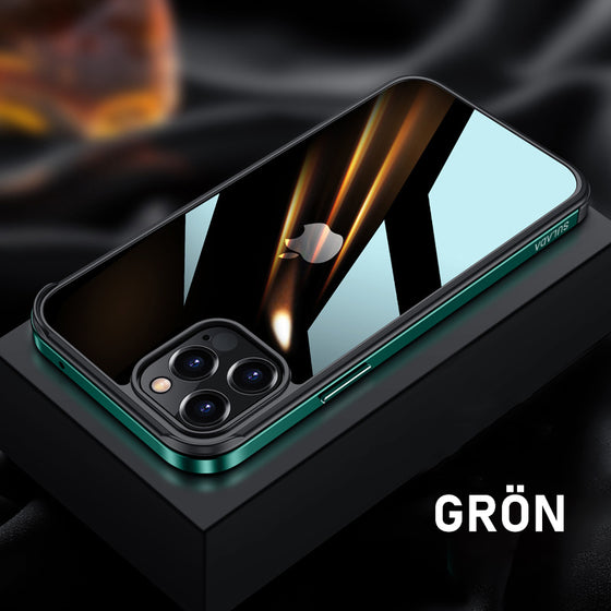 IPHONE 12-FODRAL MED METALLRAM