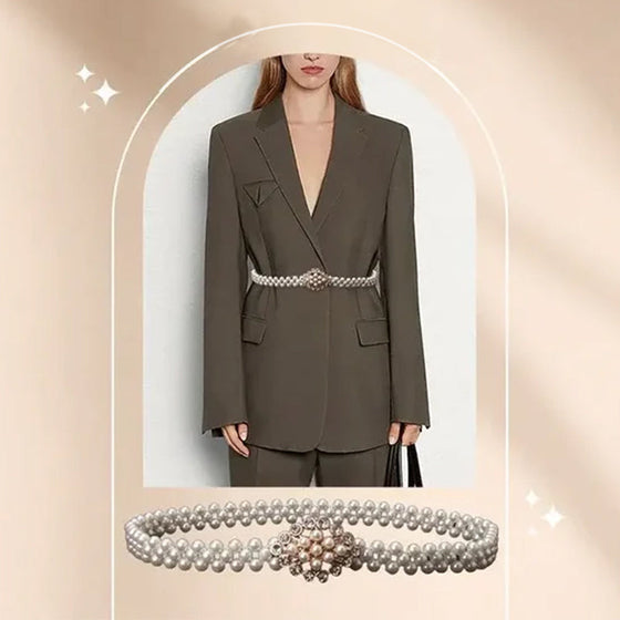 Elegant elastisk midjepärlkedja