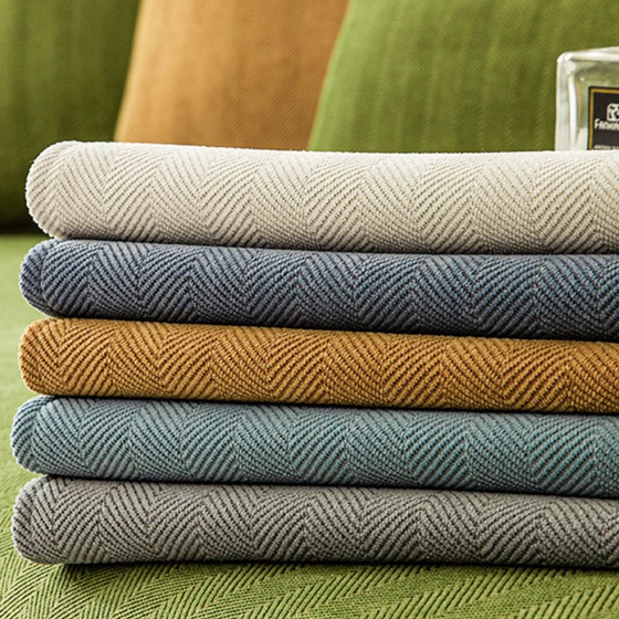 Herringbone Chenille Tyg Möbelsskyddsofföverdrag