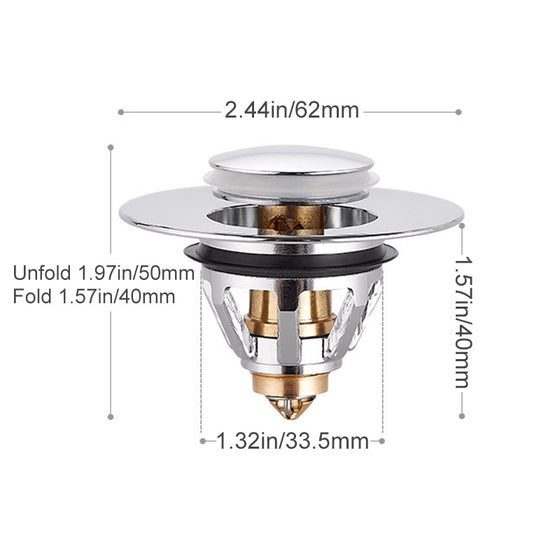 Universal Bottenventil i Rostfritt Stål